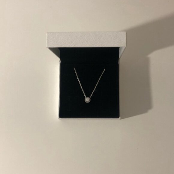 Pandora Sterling Silver Round Halo Necklace - Picture 9 of 11